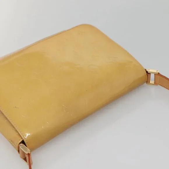 LOUIS VUITTON Monogram Vernis Thompson Street Bag Beige M91301 LV Auth ep10819